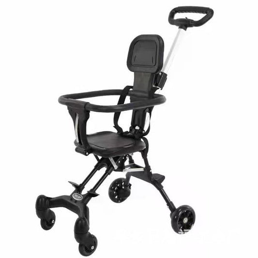 Foldable Baby Stroller Tricycle with Push Handle | 3-in-1 Kids Trike | Lightweight & Compact Toddler Ride-On