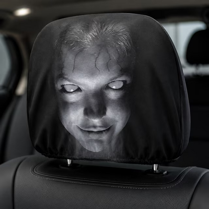 Horror Scary Face Car Headrest Covers
