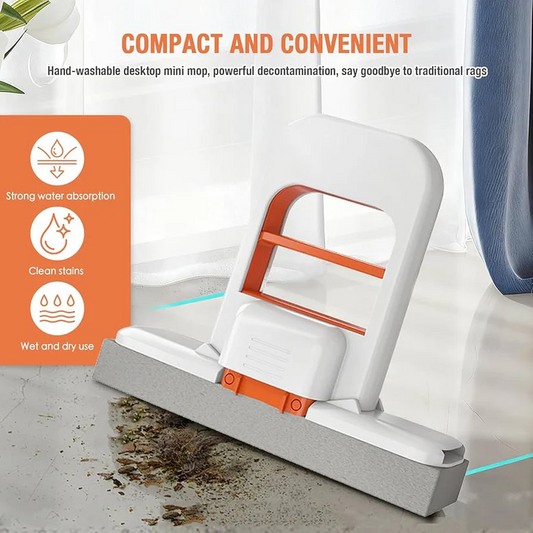 Mini Self Squeezing Mop for Kitchen & Home Cleaning.