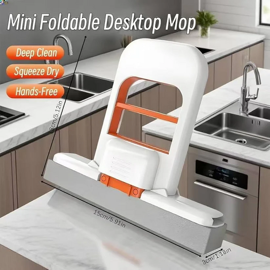 Mini Self Squeezing Mop for Kitchen & Home Cleaning.