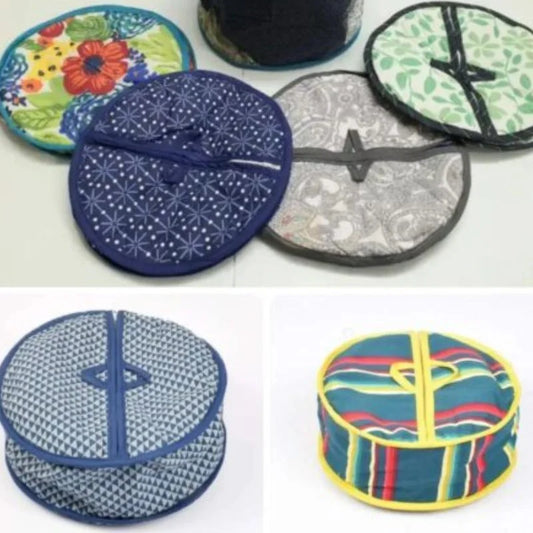 Collapsible Microwave Food Cover – Reusable Foldable Food Splatter Cover (Random Design)