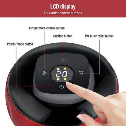 Smart Electric Cupping Massager – Vacuum Therapy & Heat Massage Device