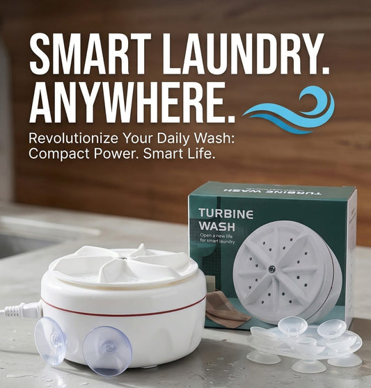 (Free Shipping) Mini Ultrasonic Turbine Washing Machine