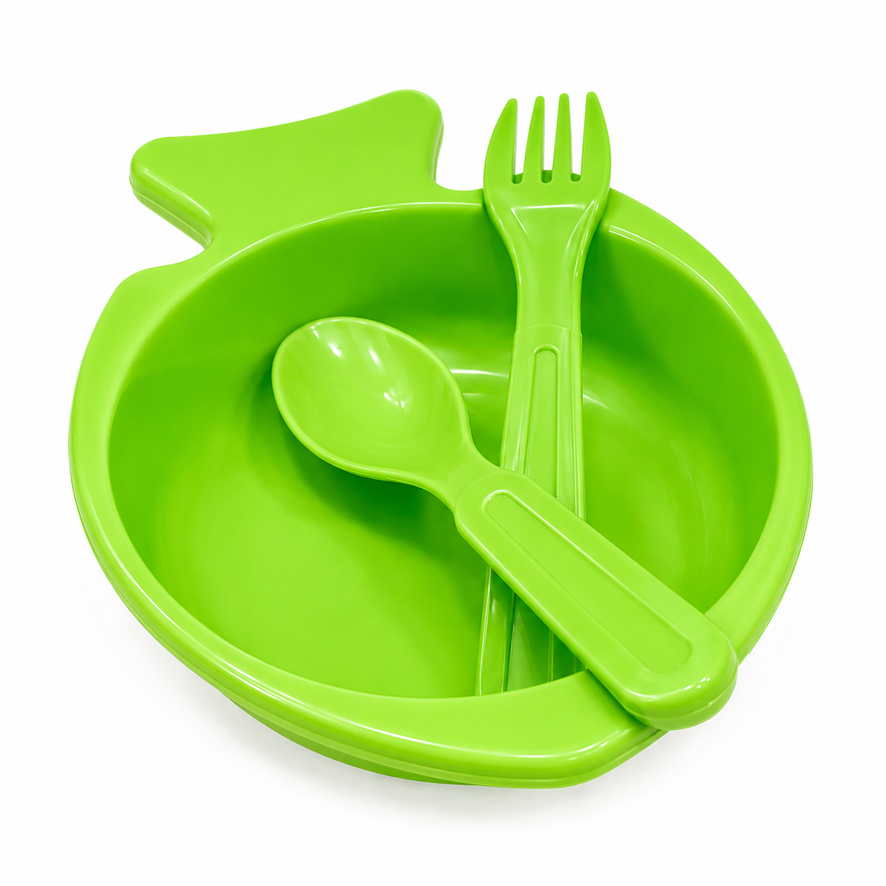 3-Piece Kids Feeding Bowl Set with 1 Spoons & 1 Fork
